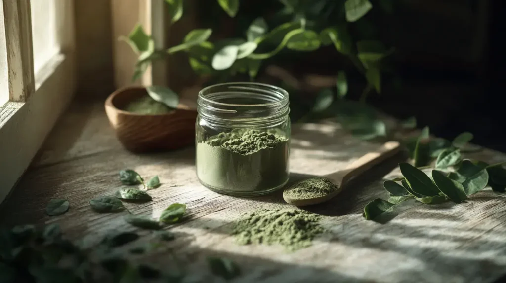 photo de poudre de moringa