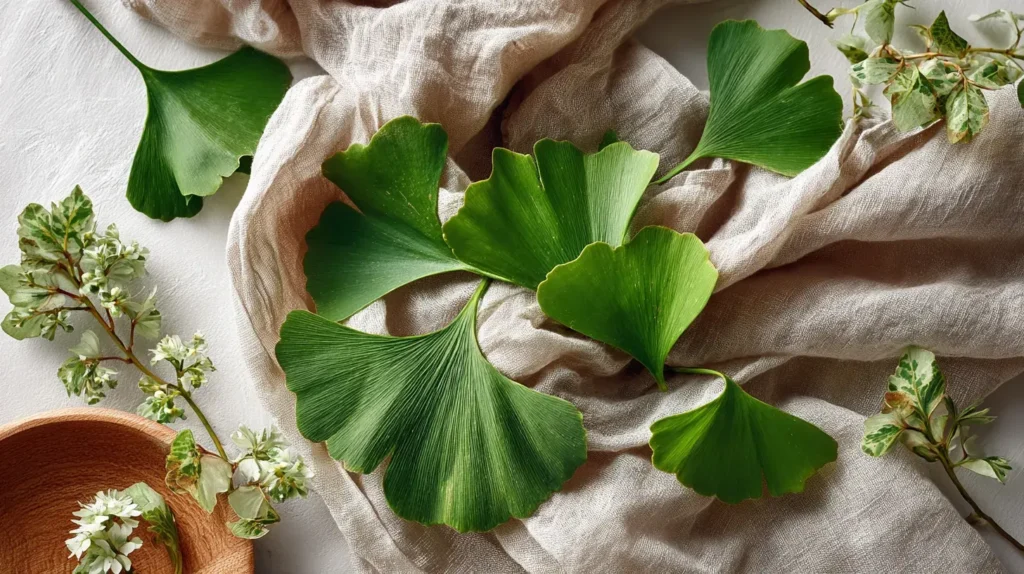 ginkgo biloba feuilles
