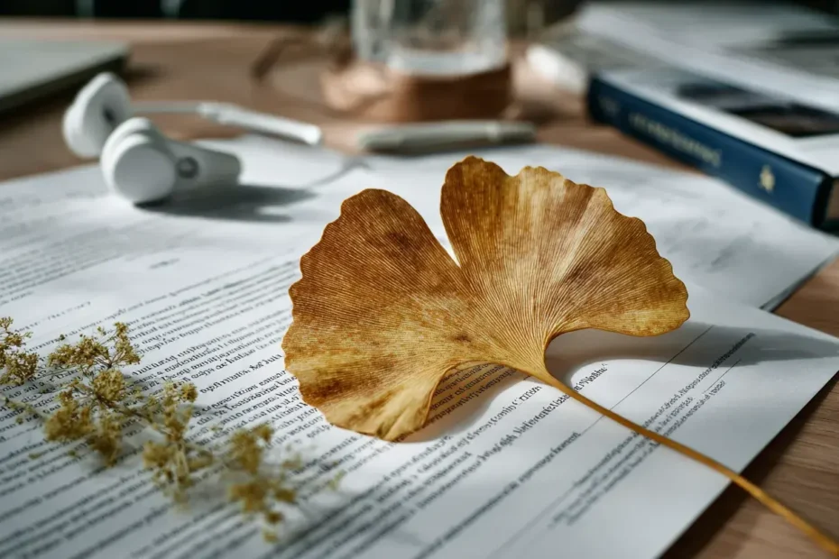 feuille de Ginkgo biloba