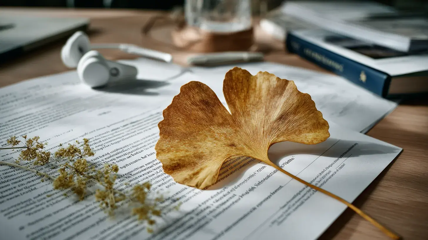 feuille de Ginkgo biloba