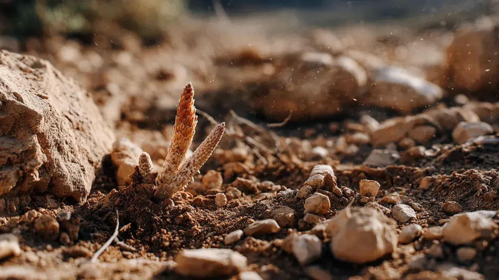 Cistanche tubulosa sous forme de plante dans le desert