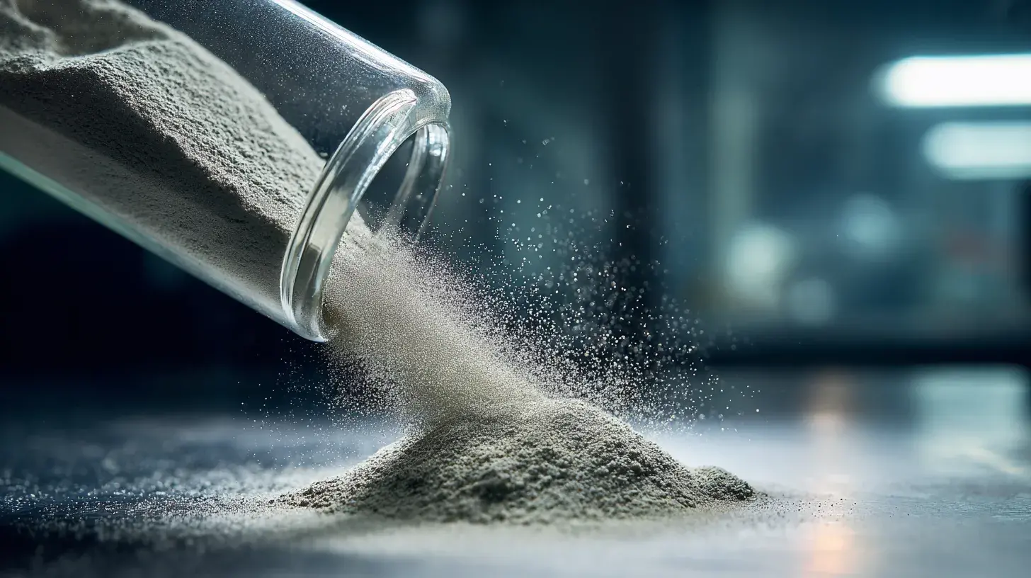 Magnésium en poudre dans un flacon