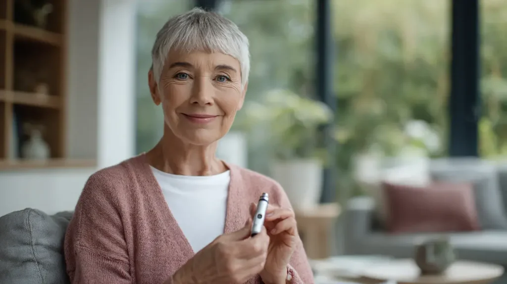 Personne diabétique illustrant l’importance des aliments riches en oméga 3 pour la santé