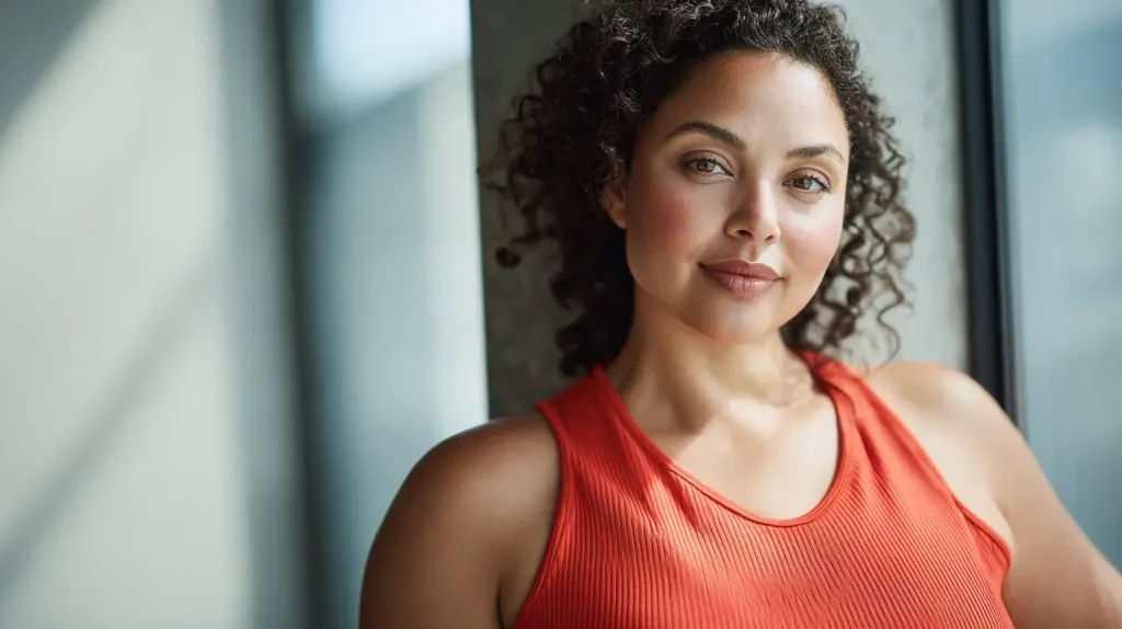 Bienfaits de la berbérine représentés par une personne légèrement en surpoids dans une démarche bien-être