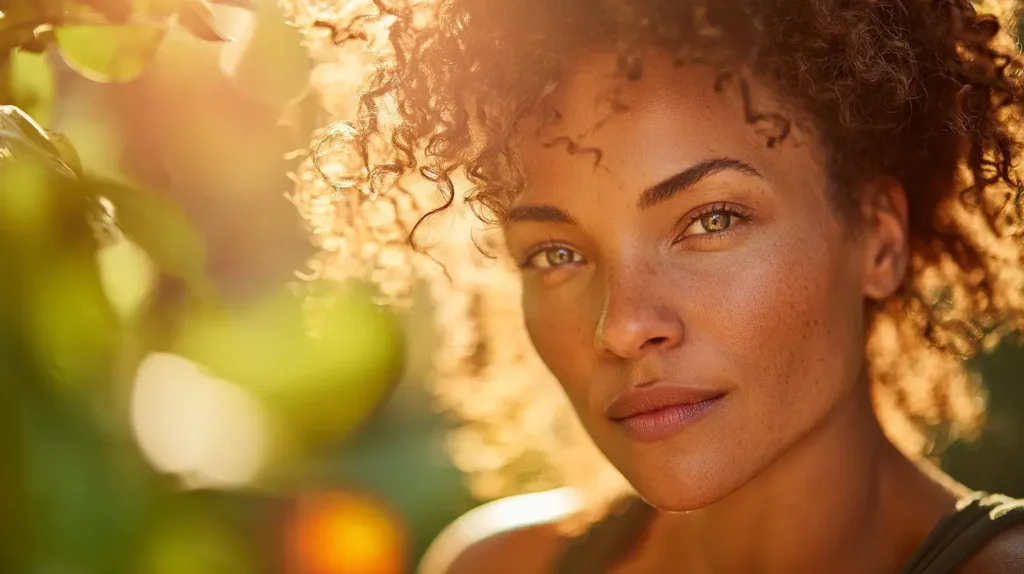 Bienfaits de la berbérine illustrés par une personne rayonnante de santé et d’énergie