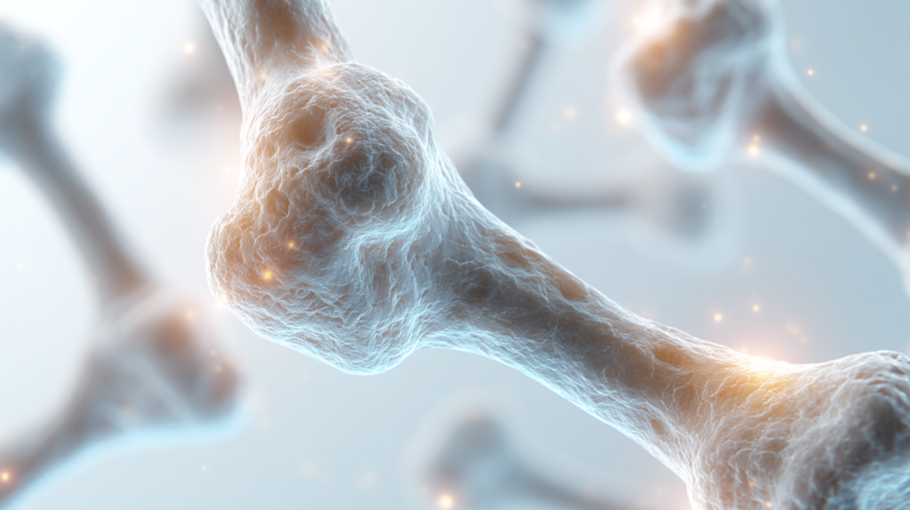 Os humains solides illustrant les bienfaits du collagène marin sur la santé des os