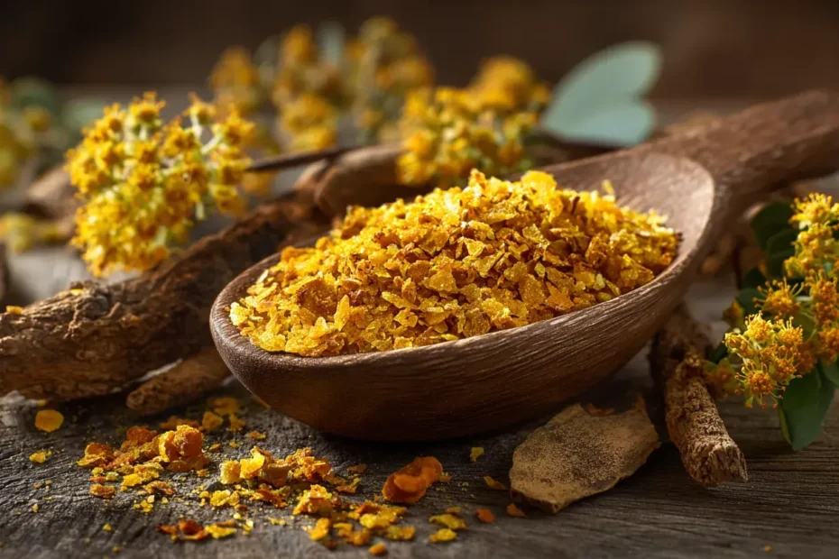 Berberine sur une table prêt à être consommé pour ses bienfaits sur la santé