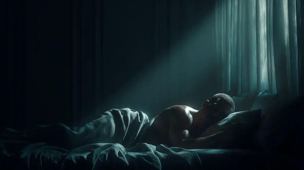 homme dort avec théanine