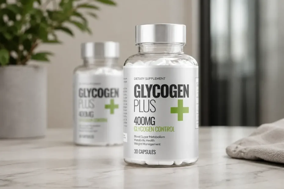 Glycogen plus sur une table