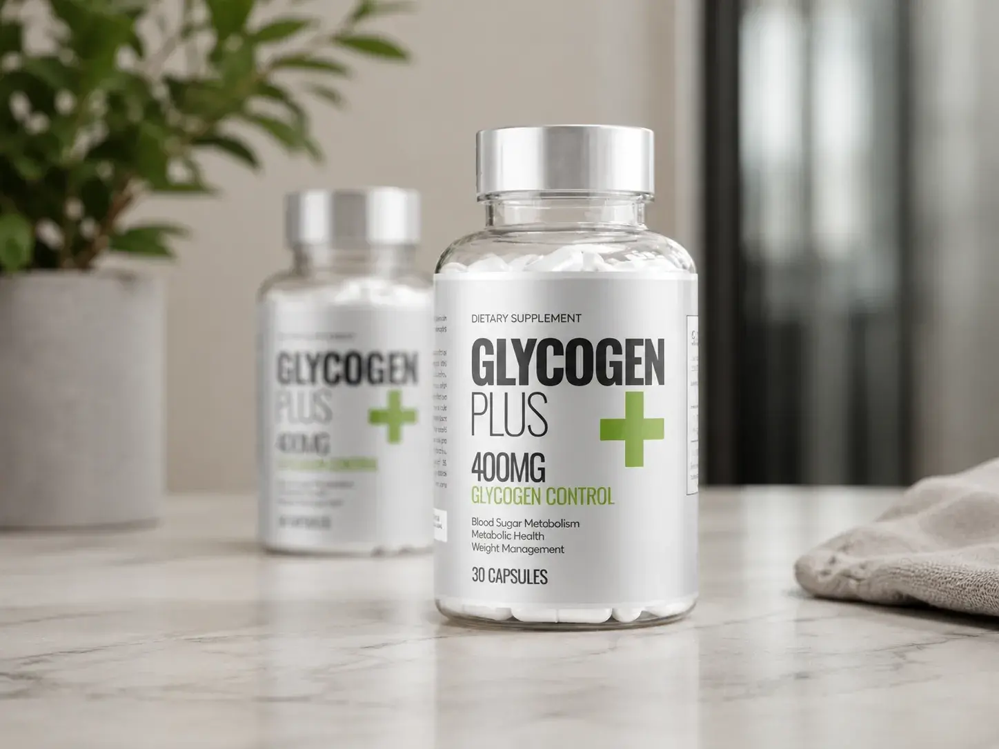 Glycogen plus sur une table