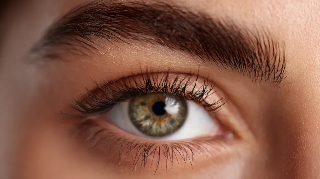 Oeil d'une femme pour représenter les bienfaits de l'astasanthine sur la santé des yeux