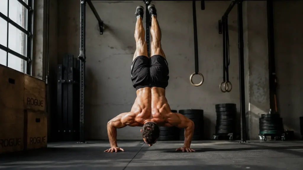 personne qui fait du street workout dans une salle de sport