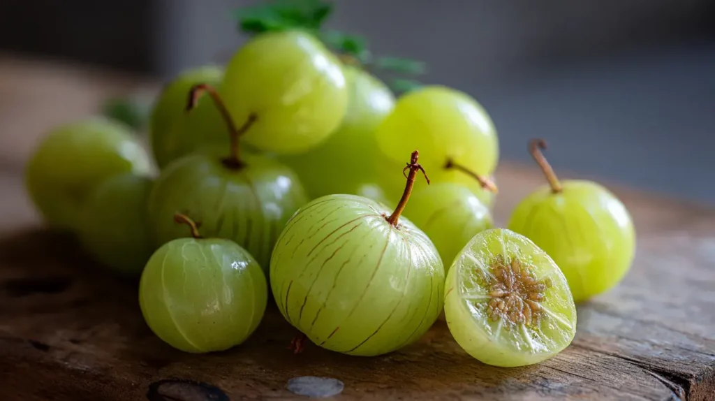 amla fruit photo macro